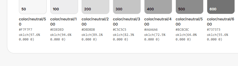 Colour Ramp Row component example
